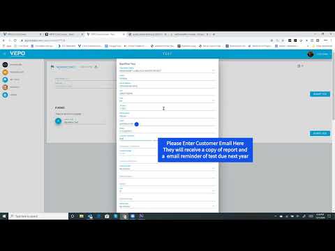 How to submit a Backflow test with a computer