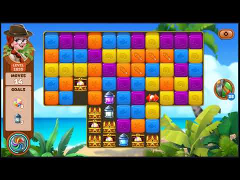 Lost Island Blast Adventure Level 1855 - NO BOOSTERS 🏝️ | SKILLGAMING ✔️