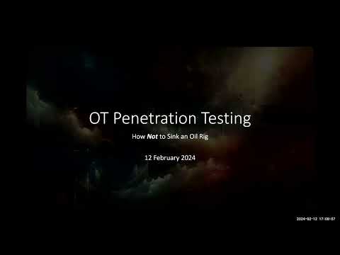 OT Pen-testing: How Not to Sink an Oil Rig