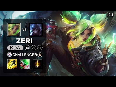 Zeri ADC vs Aphelios - KR Challenger - Season 12 Patch 12.4