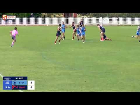 Rd 3 Torrens University SANFL U18s - Sturt's Jasper Maher takes a hanger