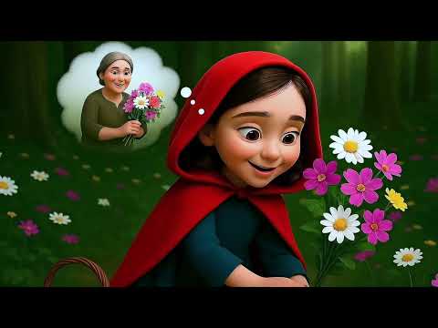 Roodkapje en de Wolf 🐺✨ Verhaaltje voor Kinderen