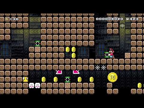 Screen-Wrap Manor by G-Money ȼ 🍄 Super Mario Maker 2 ✹Switch✹ #bnn