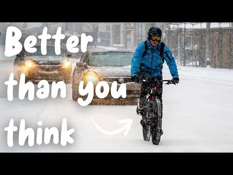 Why we bike all winter instead of taking the subway
