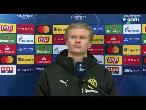 Club Brugge vs Dortmund 0-3. Erling Haaland post match interview. Champions League 2020.