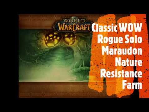 Classic WOW Rogue Solo Maraudon Nature Resistance Farm