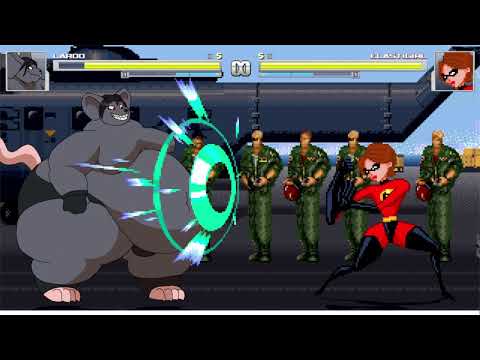 (M.U.G.E.N Request) Lardo Rat vs Elastigirl