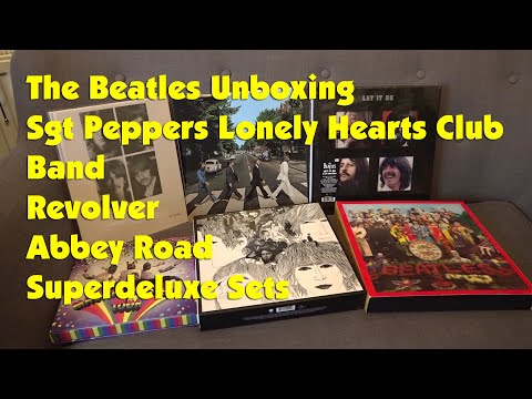 The Beatles Unboxing Sgt Peppers Lonely Hearts Club Band & Revolver and Abbey Road Superdeluxe Sets