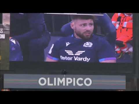 Rugby - Italia Scozia - Roma, 12 marzo 2022 - Player of the match Ali Price