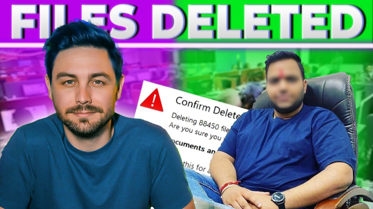 I DELETE HIS FILES  (Scammers operation destroyed)