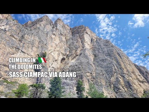 Dolomites, Saas Ciampac, Via Adang/Old South Face, V, R3/III, 11 pitches