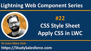 22 LWC | CSS Style Sheet | How to Apply CSS in Lightning Web Component | LWC Training Sessions