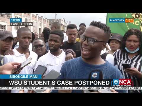 Sibongile Mani WSU student's case postponed
