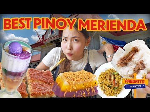 Korean Foodie’s Classic Pinoy Merienda Mukbang! 😋 | PABORITO in Cavite