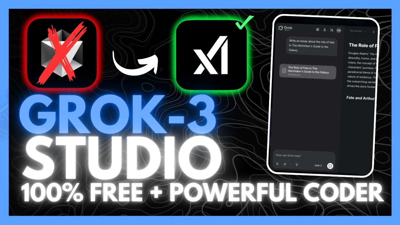 NEW xAI's Grok Studio: Grok's FULLY FREE AI Coder is INSANE! RIP Bolt and v0!