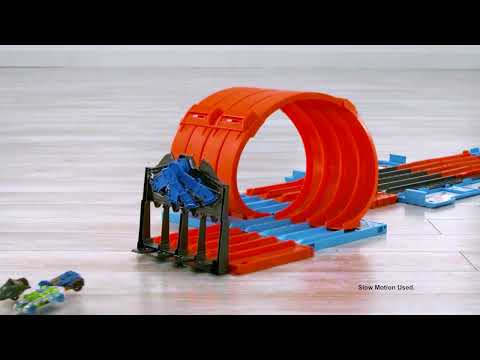 HOT WHEELS Race Crate with 3 Stunts in 1 Set Portable Storage