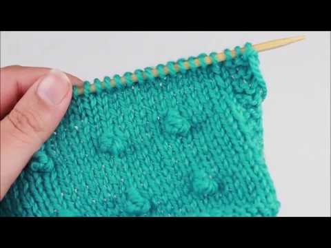 MB (Make Bobble) For Knitting, Worked With Knitting Needles Only