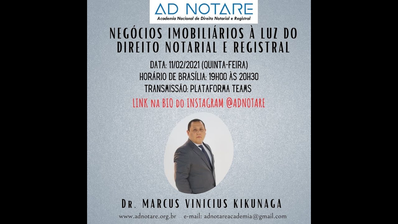 Negócios Imobiliários à Luz do Direito Notarial e Registral