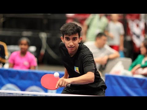 2018 US National Table Tennis Championships - Day 2 (Singles Quarter and Semifinals) - Table 2