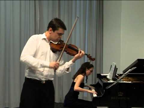 Nikola Aleksic, Hilda Svan - Beethoven Violin Sonata nr. 7, c minor 4th mov.