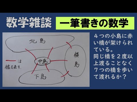 ケーニヒスベルクの七つの橋問題について詳しく解説