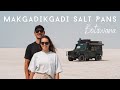 Isolated In The Salt Pans Botswana Overlanding Africa In Our Land Rover Defender 110 Camper
