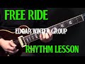 rhythm | how to play "Free Ride" on guitar by The Edgar Winter Group | guitar lesson tutorial