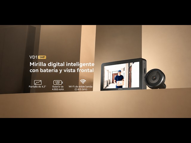 Mirilla Digital WiFi Imou VD1-5M0S Pantalla 4.3" 125° video