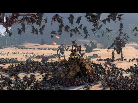 VAMPIRE COAST vs SKAVEN - TotalWar Warhammer 3 cinematic battle