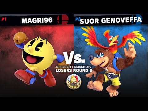 UpperCity Smash XIV - Magri96 (PAC-MAN) vs Suor Genoveffa (Banjo & Kazooie, Zelda) - Losers Round 3.