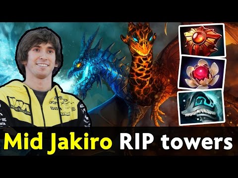 Dendi mid Jakiro — RIP buildings