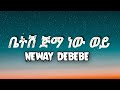 Neway Debebe Betsh Jimma New Wey Lyrics ነዋይ ደበበ ቤትሽ ጅማ ነው ወይ በግጥ