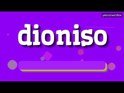 DIONISO - HOW TO PRONOUNCE IT!?