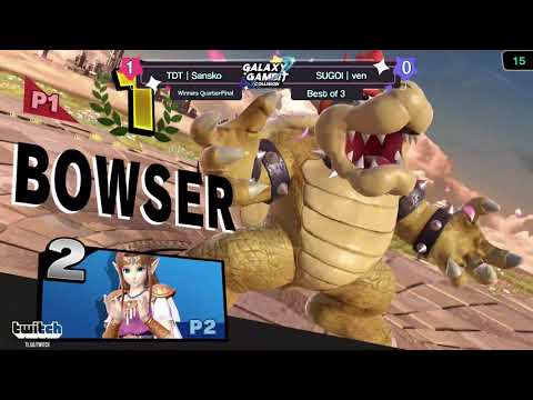 GGxC 14 - SUGOI ven (Zelda) Vs. TDT Sansko (Bowser) - Top 64 Winners Quarter-Finals