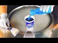 ASMR Blue OREO Ice Cream Rolls Food Art How To Make Oreo Cookies To Rolled Fried Ice Cream