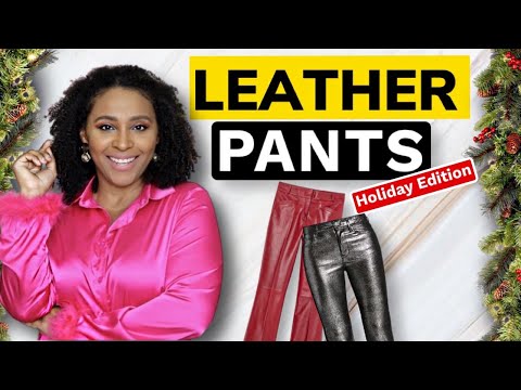 Holiday Outfits 2022 | How to Style Leather Pants