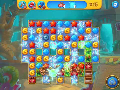 Fishdom level 5855 no boosters フィッシュダム ノーマル [Friend's]