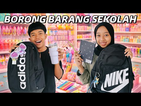 24 JAM ADIK BORONG BARANG SEKOLAH! 