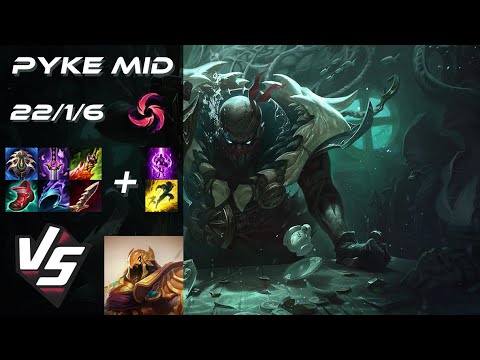 MID Pyke vs Azir - EU Challenger Patch 14.14