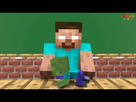 Haha Animations - Minecraft Monster School - Monster School : Poor Baby Zombie - Minecraft Animation