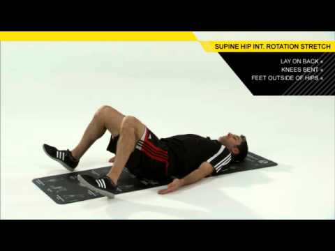 SUPINE HIP INTERNAL ROTATION STRETCH