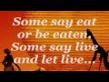 CIRCLE OF LIFE (Lyrics) - ELTON JOHN 