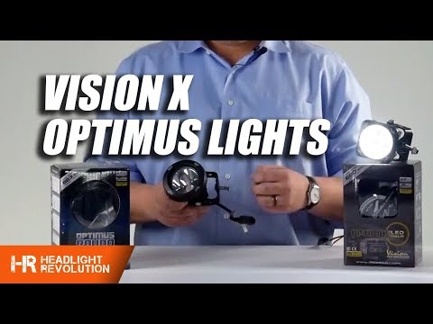 Super Bright Optimus LED Lights from Vision X - Long Range Off-Road and Aux Lights with Covers