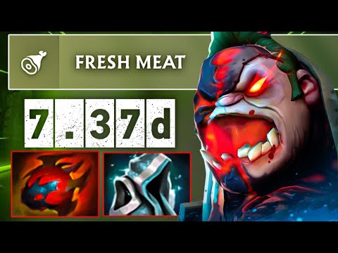 New Monster Pudge Shroud + Heart Builds 32Kills Raid Boss Dota 2