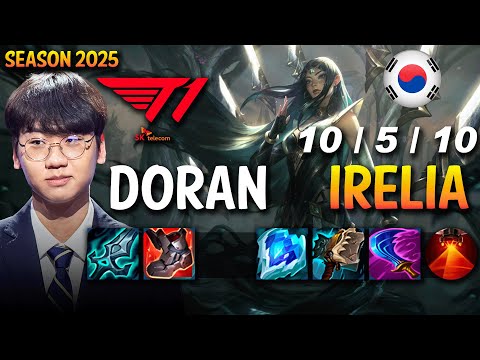 T1 Doran IRELIA vs JAX Top - Patch 15.4 KR Ranked | lolrec