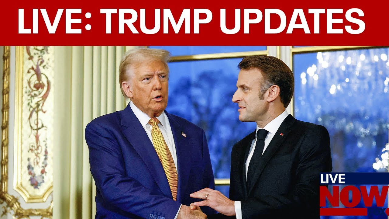 LIVE: President Trump & French President Macron meet, Ukraine-Russia war & Pope Francis hospitalized