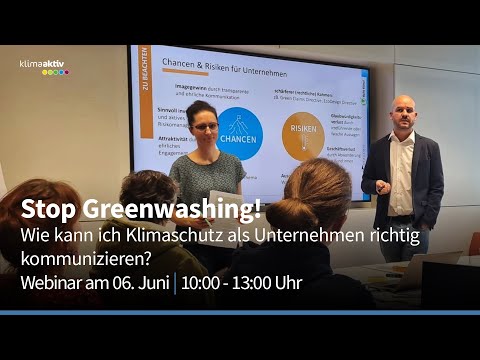 Webinar: Stop Greenwashing!