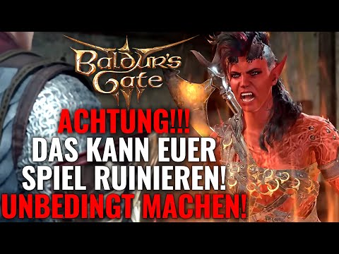 Baldurs Gate 3: UNBEDINGT beachten! Sonst RUINIERT ihr euren Run! - Deutsch Gameplay Tipps & Tricks