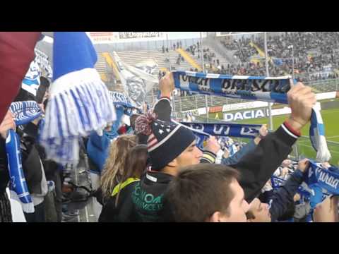 Sciarpata dei Bresciani durante Brescia-Carpi