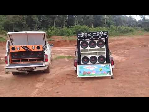 CARRETINHA terrorista e s10 beira Rio com os falantes de 4mil triton e 2200 triton